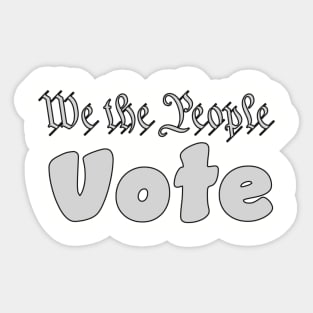 We the people vote Sticker